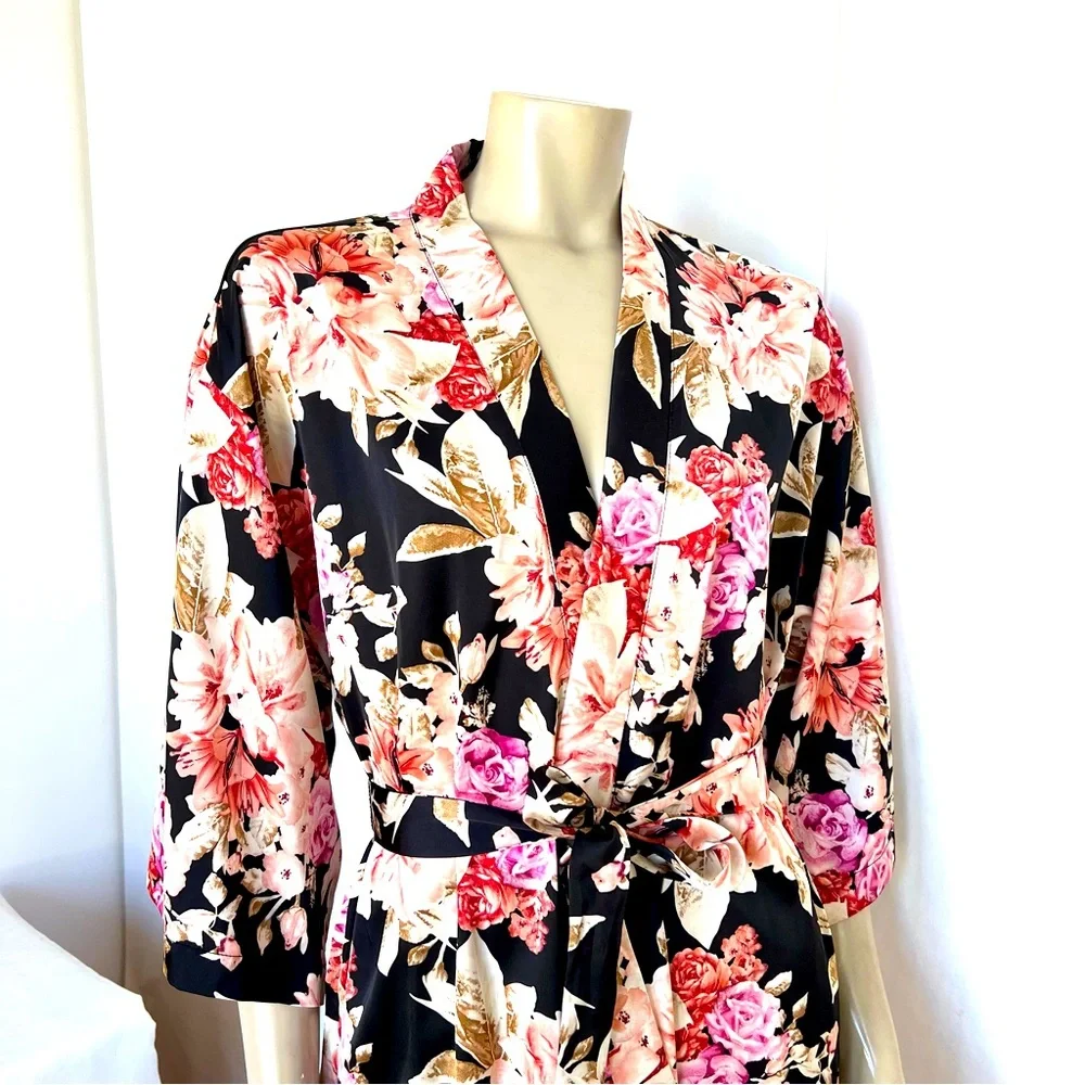 Floral Kimono Robe - Picture 8 of 9
